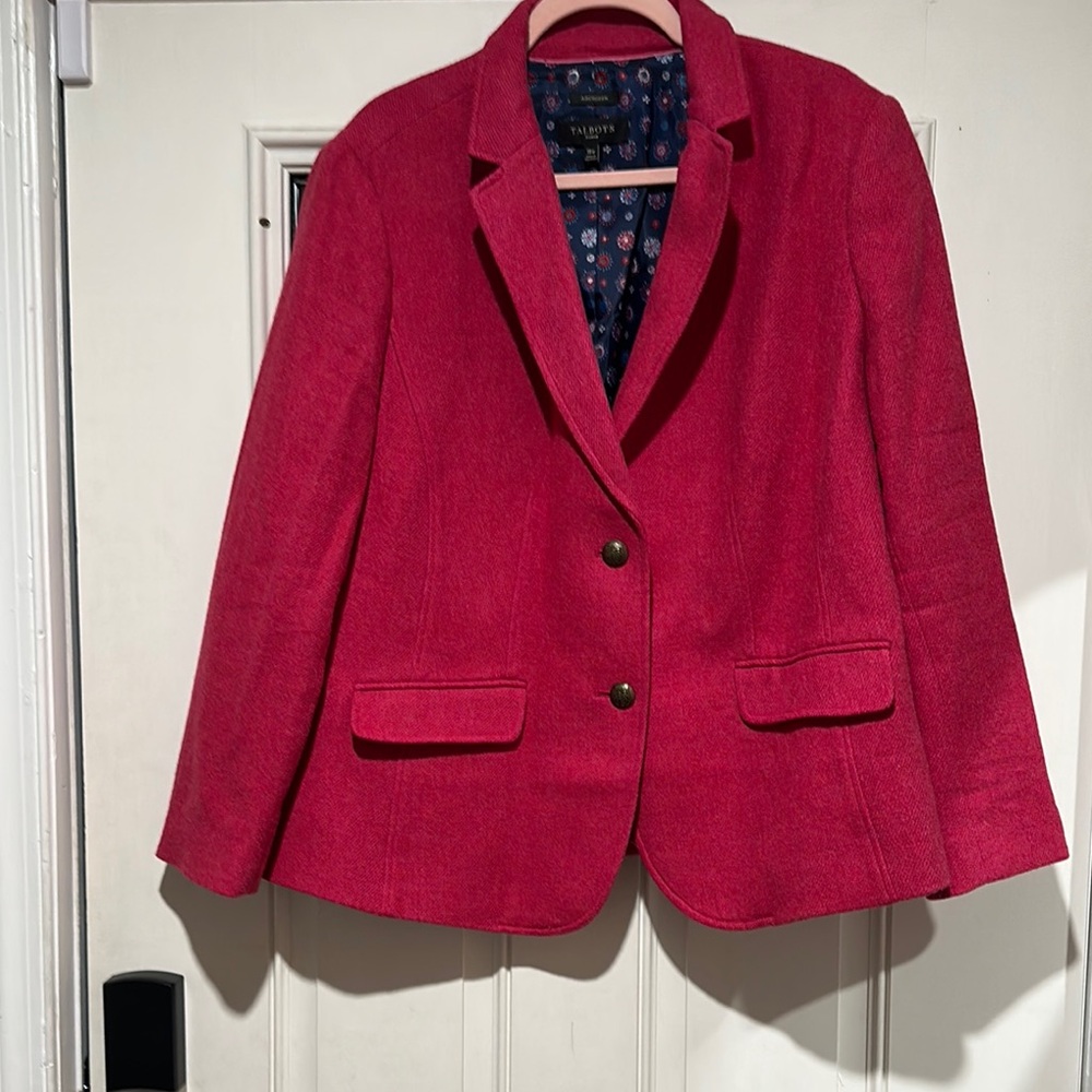 Talbots Pink Blazer Classic Tailored Fit